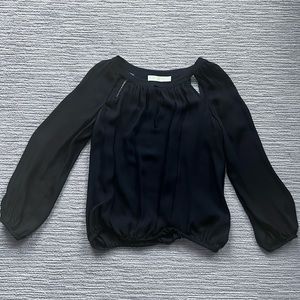 Ramy Brook black silk blouse Sz S